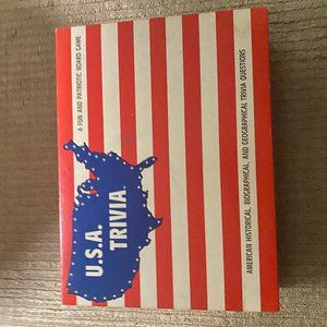 U.S.A. Trivia A Fun and Patriotic 1989 Board Game